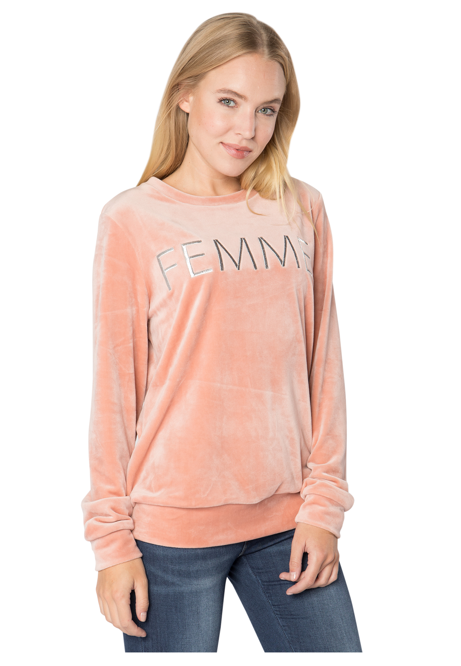 pullover damen rose