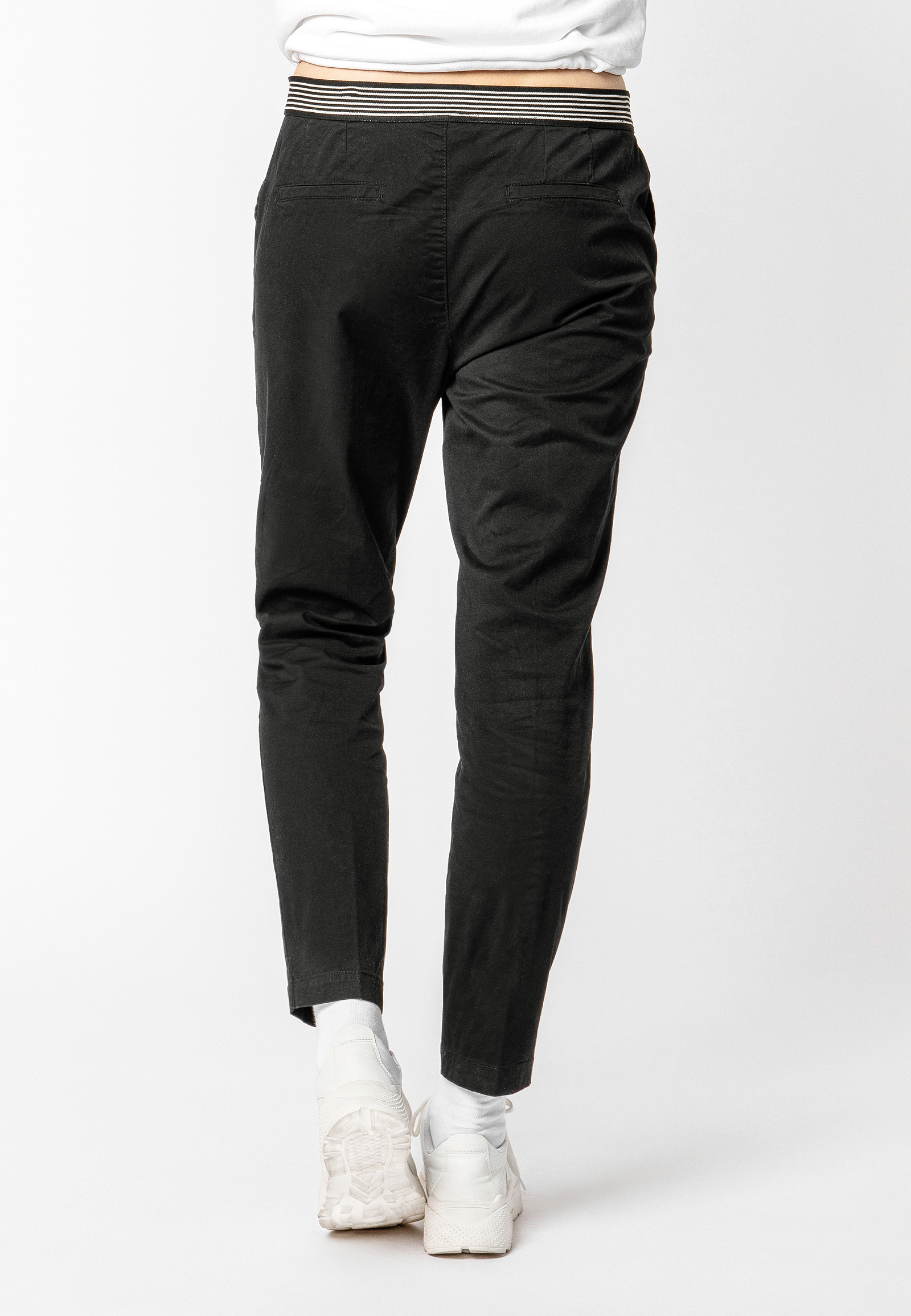 FRESH MADE Damen Chinohose mit Gummibund FASHION5